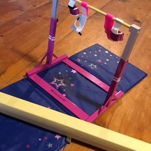 American girl gymnastics set